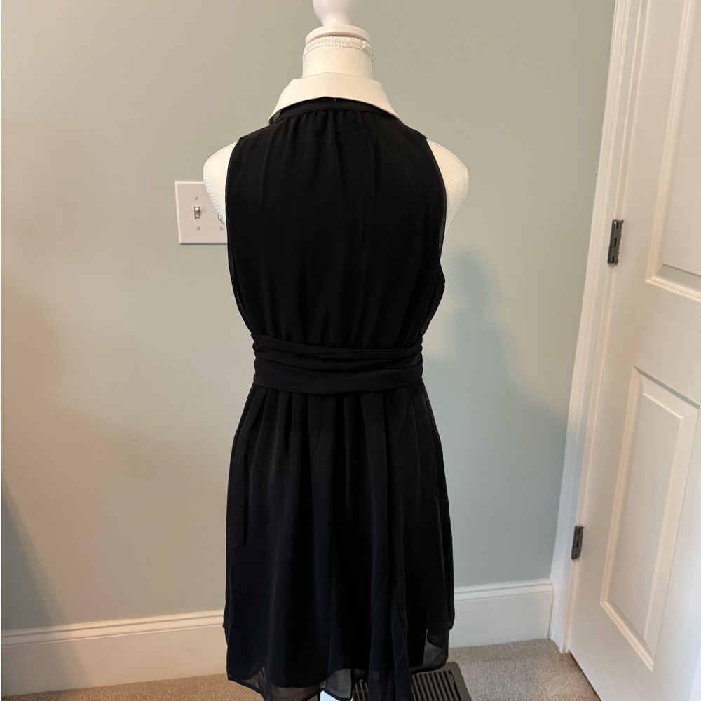 WHBM Black Chiffon Formal Holiday Dress 6P brand new with tags - Picture 4 of 7